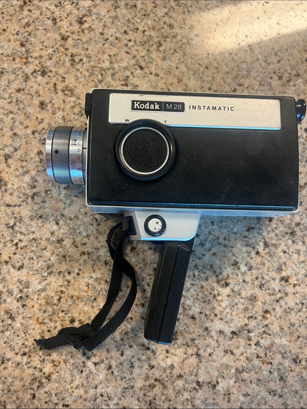 Vintage Kodak Instamatic M28 Movie Camera – Black & Silver